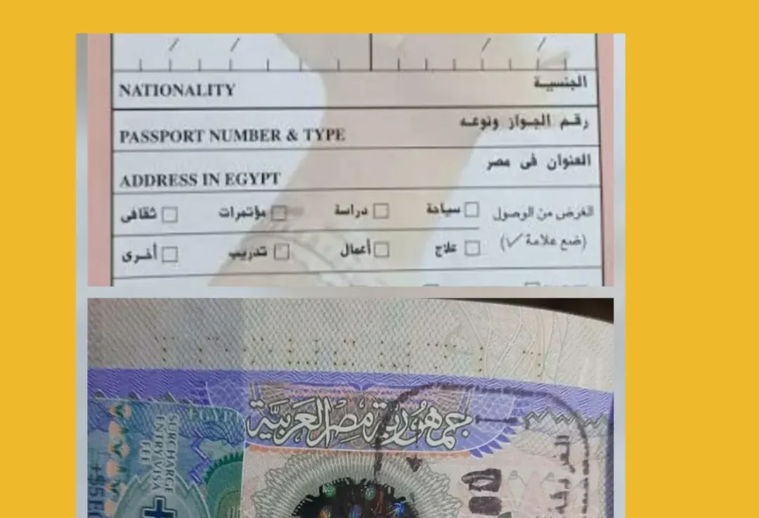 Il nuovo francobollo da 5 euro del visto per entrare in Egitto