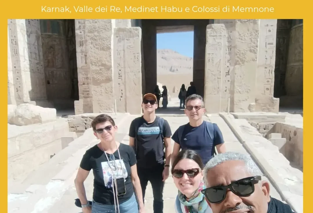 Il gruppo di Egitto Unico alla visita della valle dei re luxor a marzo 2026