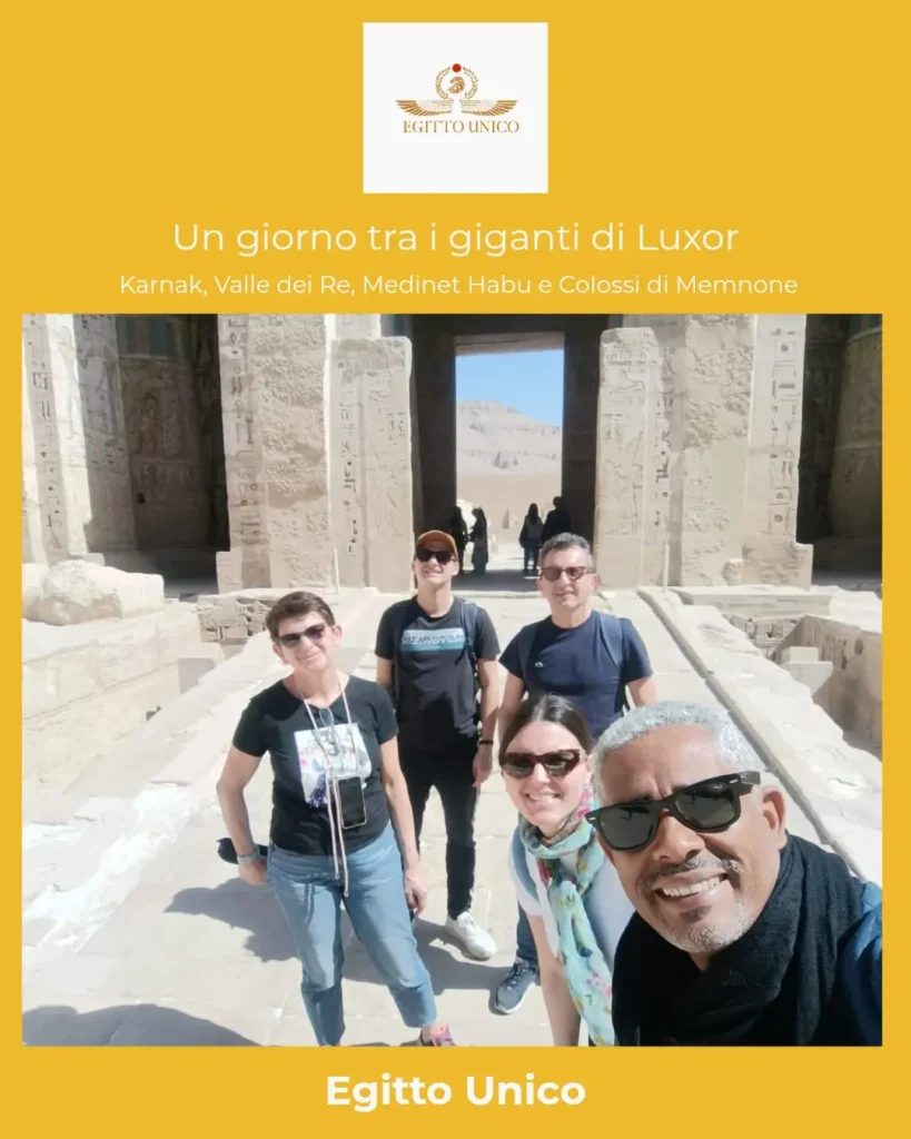 Il gruppo di Egitto Unico alla visita della valle dei re luxor a marzo 2026